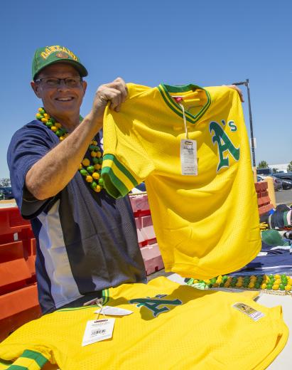 A vendor who only wants to be called Bob still does a brisk business outside the RingCentral parking lot.