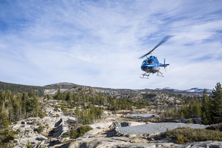 “Flights into the wilderness are strictly controlled by the U.S. Forest Service,” says SMUD spokesperson Christopher Capra, “and are only made when primitive methods of travel are not an option.” “Flights into the wilderness are strictly controlled by the U.S. Forest Service,” says SMUD spokesperson Christopher Capra, “and are only made when primitive methods of travel are not an option.”