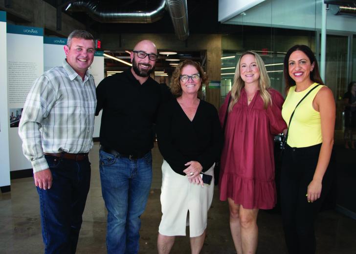 Kenny Dees, project executive, S+B James Construction;
Brian McCarthy, project manager, S+B James Construction;
Laura Knauss, principal, Lionakis; Kayla DeHaven, business
development manager, S+B James Construction; Suha
Musallam, marketing coordinator, S+B James Construction