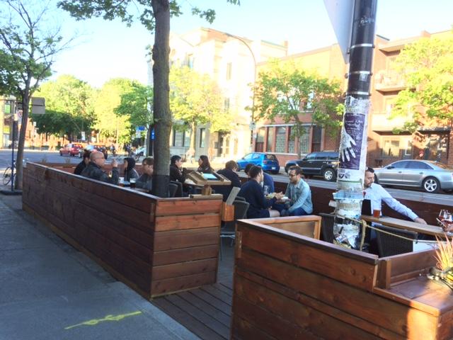 Montreal has an extensive collection of restaurant-based parklets Montreal has an extensive collection of restaurant-based parklets