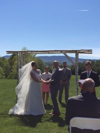 Christine and her husband officiating their first wedding for close friends Chase Davis and former Sac Bee political reporter Torey Van Oot. Christine and her husband officiating their first wedding for close friends Chase Davis and former Sac Bee political reporter Torey Van Oot.