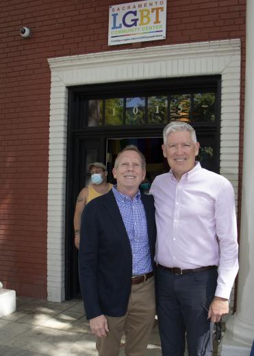 Allan Robin, Welcome Home Campaign co-chair and founder, Allan Robin Insurance and Financial Services; Ken Plumlee, Welcome Home Campaign co-chair