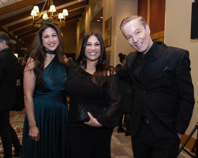 Ananda Rochita, president and CEO, Roseville Area Chamber of Commerce; Alex Bell, anchor, ABC10; and Mark S. Allen, anchor, ABC10