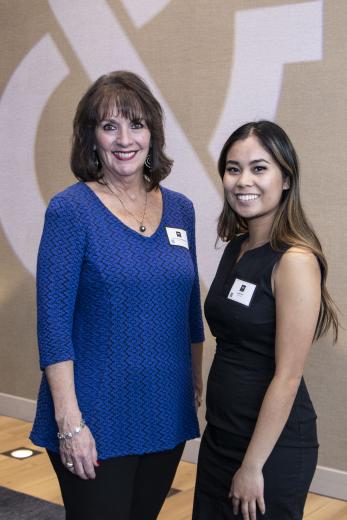 Rhonda Pettit Maliepaard, director of personnel, Nacht & Lewis; Jackie Son, marketing manager, Nacht & Lewis