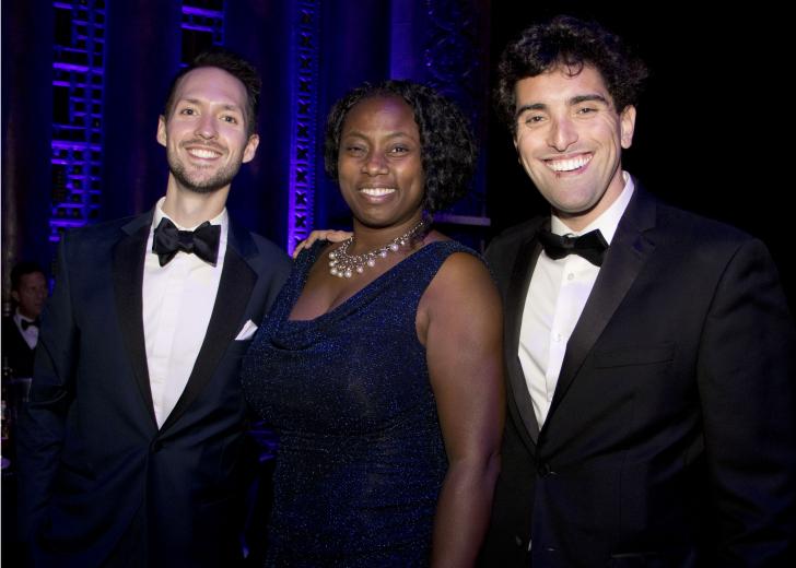 Raymond James Irwin, chief Champagne officer, Fizz Champagne & Bubbles Bar; Rhonda Staley-Brooks, community development, outreach and education manager, SMUD; and Giuliano Kornberg, chief development officer, Sacramento Philharmonic & Opera