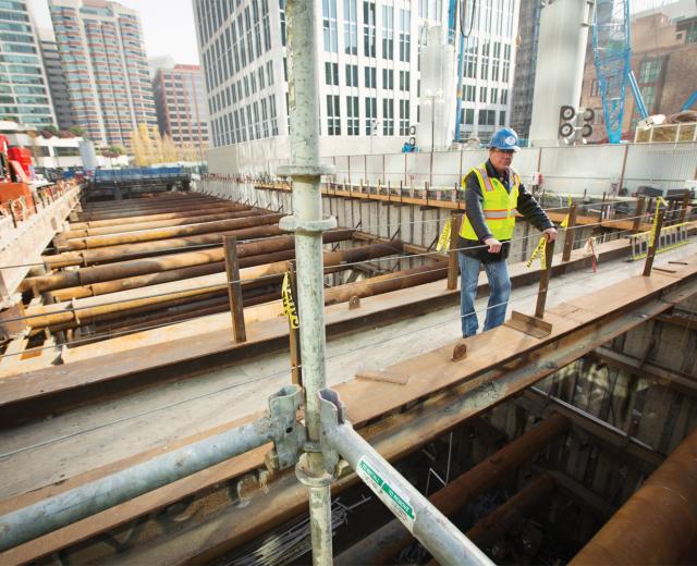Wyatt Jones, the president of Airco Mechanical, opened a new satellite facility on Treasure Island, where the company has set up shop to work on the $4 billion Transbay Transit Center.