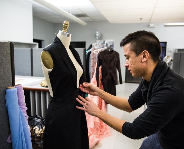 In preparation for Sacramento Fashion Week, Kouri is putting in long hours. “It’s crazy. I’m thinking, ‘Why am I doing this?’ I could just not be doing anything and sleep in,” he says. But he says his passion is more important than the extra zzzs. “It doesn’t matter how prepared you think you are, you can still end up stitching designs until the last minute.” 
