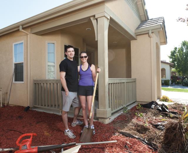 David Andrews and Laura Deutsch qualified for a mortgage 9 percent above what they paid for their new home in West Sacramento.
