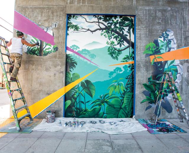 Anthony Padilla has been spray painting murals since 1995. He snagged his first job at a bar in Citrus Heights after illegally painting a monkey on the back of the building with the word “Knucklehead.” 