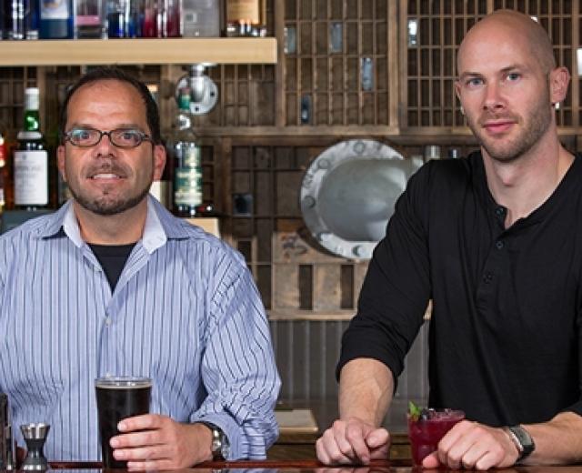 Fahrenheit 250 co-owner Ray Lettini and bar manager Brad Morlock