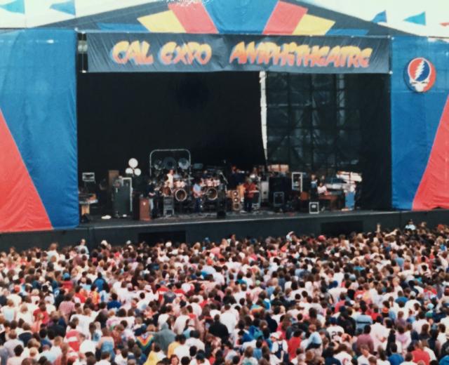 This photo of a Grateful Dead concert in 1986 shows Cal Expo in its heydey. (Photo by Bob Beyn)
