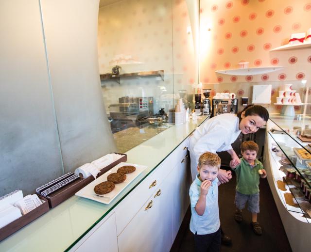 Ginger Hahn found work/life balance by opening her own company, Ginger Elizabeth Chocolates.