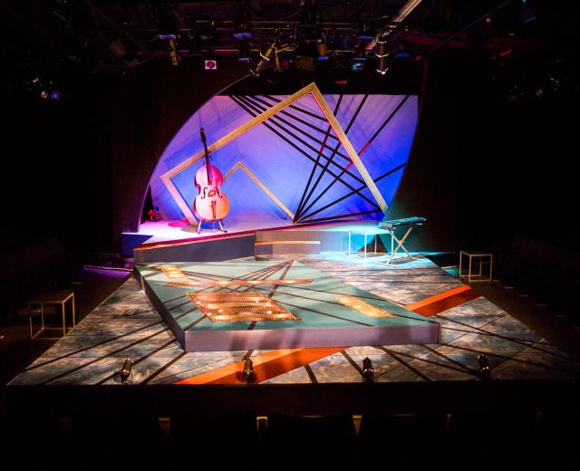 The set for Idris Goodwin’s “Bars and Measures,” which will end its run at B Street Theatre on Sept. 27, marries structural design with elements of movement and careful light choreography. Though many audience members probably don't realize it, the amount of conceptualizing, visualizing and manpower it takes to be prepared for opening night is immense. 