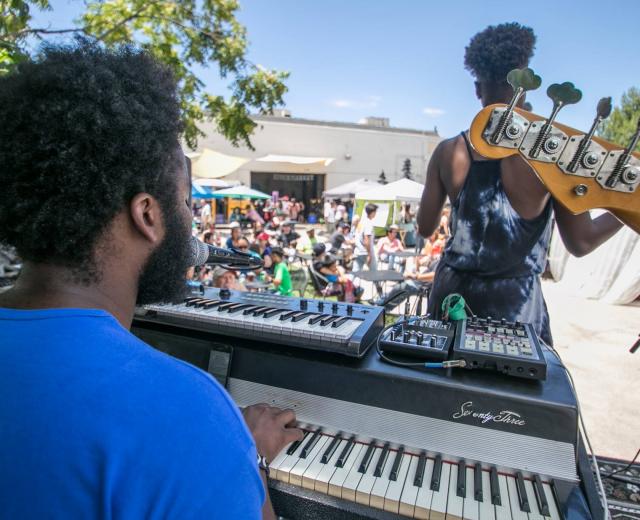 Stockmarket features items for sale by local makers, along with live music. (Photo courtesy Shannon Rock)