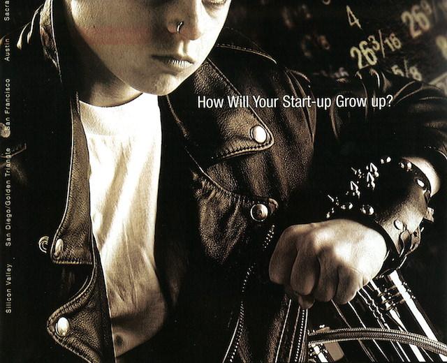 10.) "How Will Your Startup Grow Up?" (Aug. 2000)

Staunch professionalism offset by a hint of youthful inhibition.