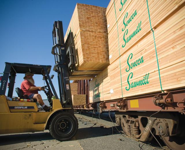 From May 2008 to May 2009 the price of lumber and plywood fell 13.8 percent nationwide, and suppliers such as Pacific Coast Building Products' Anderson Lumber are grappling with the aftermath.