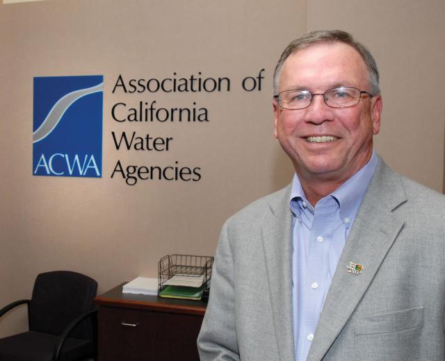 Tim Quinn, executive director of the Association of California Water Agencies, says that desalination should be part of the state's water solution, however, "You don't solve the problem by shifting it from one ecosystem to another."

(Photo: Jill Wagner)
