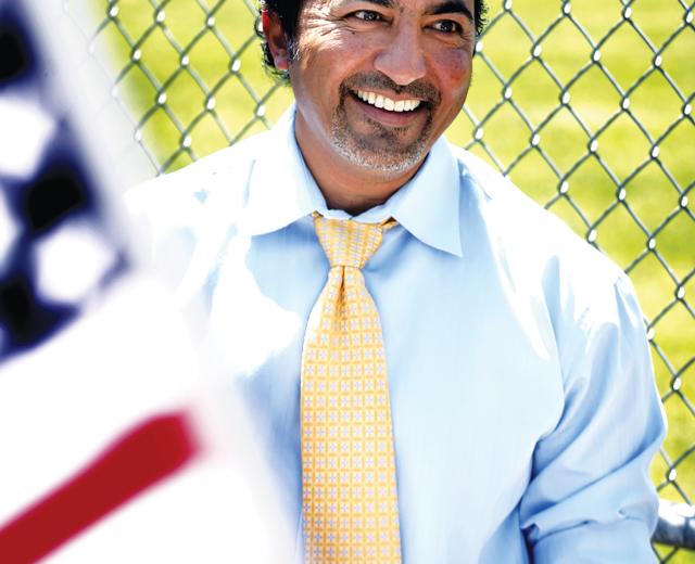 Candidate Ami Bera, an internist and former chief medical officer for Sacramento County, is running against Dan Lungren for Congress.