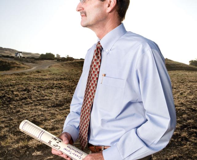 William Mellerup, vice president of community development for Lewis Planned Communities, has more than 2,300 homes planned for this Fairfield site.