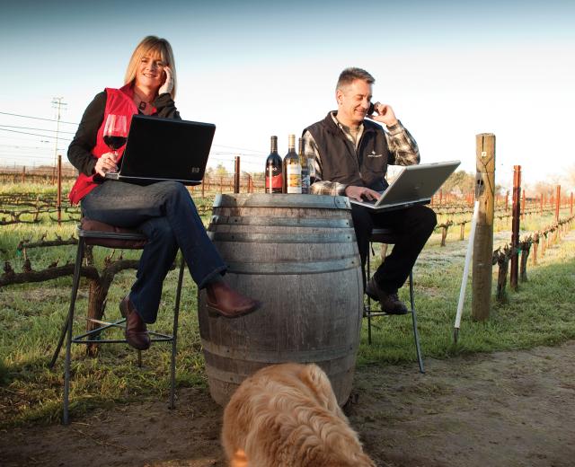Markus and Liz Bokisch, owners, Bokisch Vineyards in Lodi. 