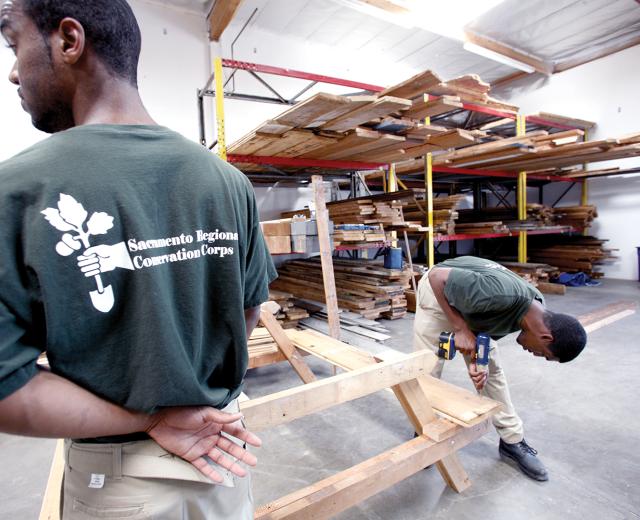 Thomas Nesbit, 21, has turned a corner academically and professionally through his involvement wit Sacramento Regional Conservation Corps. 