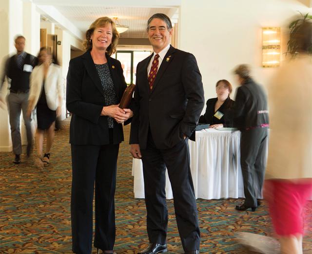 Thom Gilbert, 66, is the current president of the 300+ member Rotary Club of Sacramento, of which he has been a part for 25 years. Gilbert is chairman of the board of Gilbert & Associates Inc., a local firm of CPAs and advisors. Susan Sheridan, 59, recently retired from the Sheridan Law Corp. A 20-year member of the Rotary Club of Sacramento, she is this year’s president elect. She serves on several other regional volunteer boards, including the Girl Scouts of America.