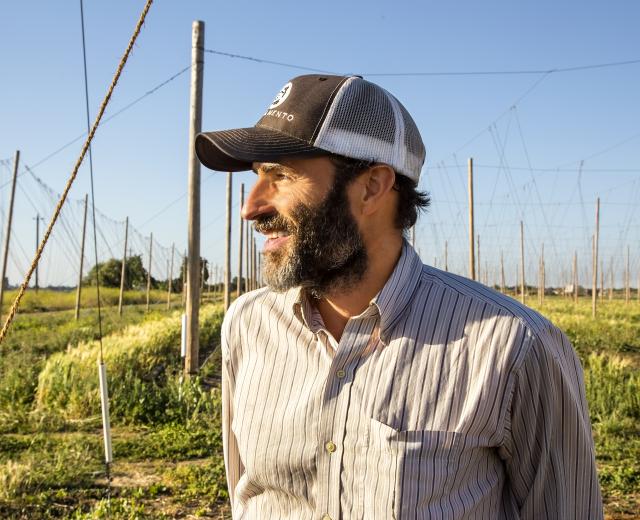 J-E Paino runs the Ruhstaller beer label. (Photo by Joan Cusick)