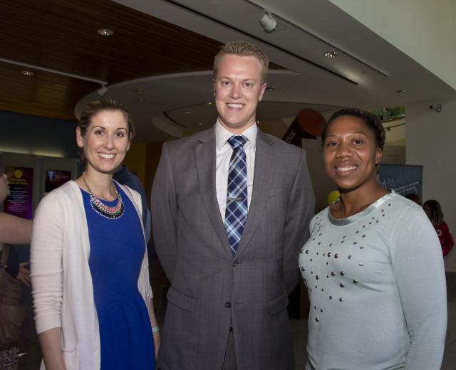 Katie Peterson, community impact manager, Sacramento Kings; Clark Jorgensen, community impact Coordinator, Sacramento Kings and Jessica Clark, community impact intern, Sacramento Kings.