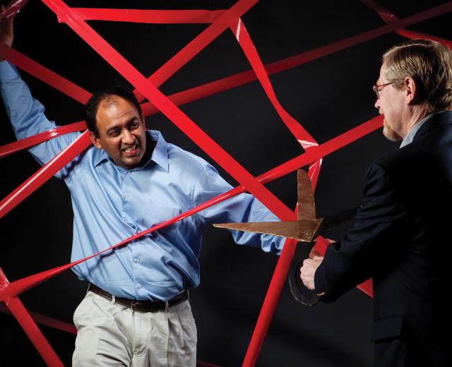 Vikram Janardhan, CEO, Insera Therapeutics; and Cary Adams, founder of, Proximal Ventures. 