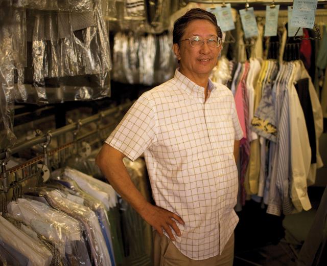 Kyle Lam, owner of Leibel's Cleaners & Tailors