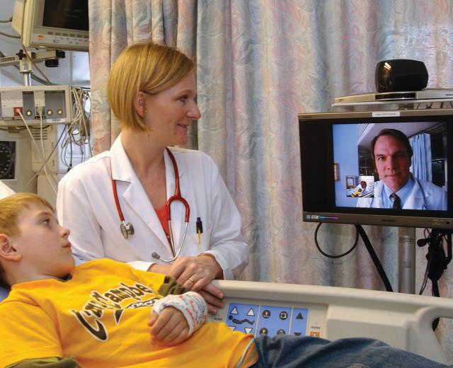 UC Davis medical experts are connecting with at least 75 clinics across the state at any given time. 

(Photo by UC Davis Health System)