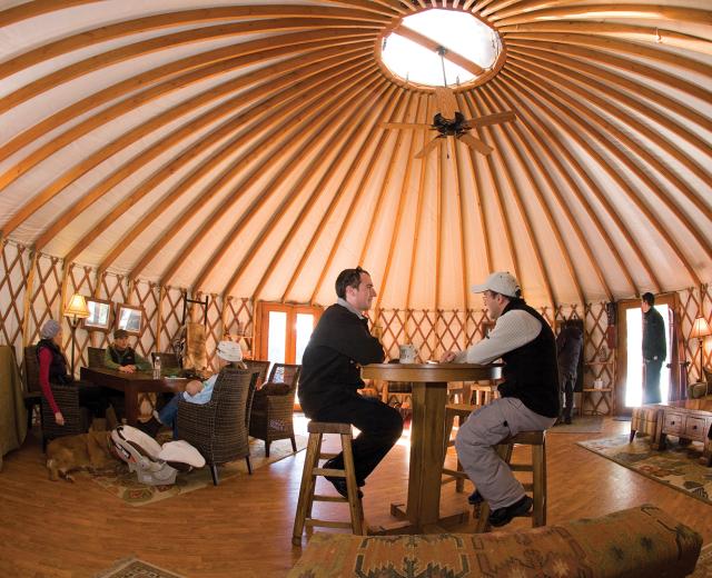 The community yurt in Martis camp