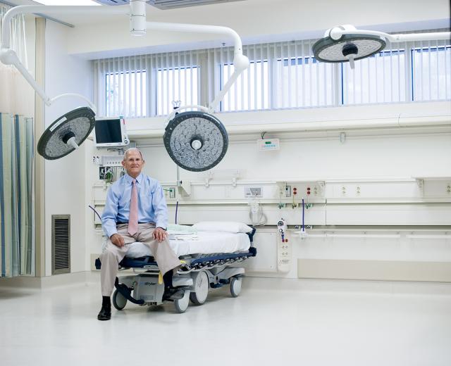 Dr. Michael Chapman and his wife, Betty, donated $1 million to the new Surgery and Emergency Services Pavilion. 