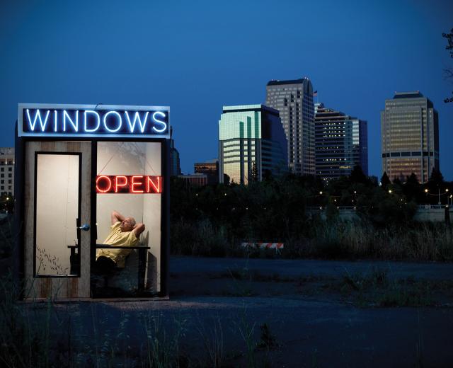 Bob Grandinetti, owner of Halls Window Center, secured a Small Business Administration loan from Five Star Bank to keep his company afloat. 