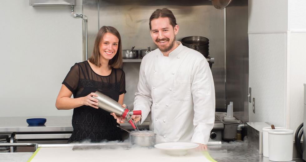 Michael Warring and Ali Gulczynski mix old-school finery with modern science to create a local dining experience that is sophisticated yet approachable. 