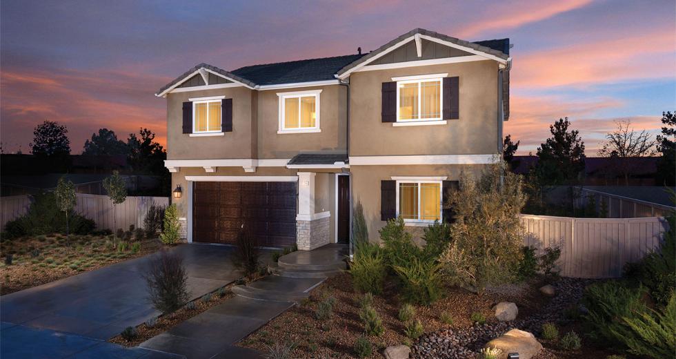 KB Home's Double ZeroHouse 2.0 in Lancaster includes a solar power package.