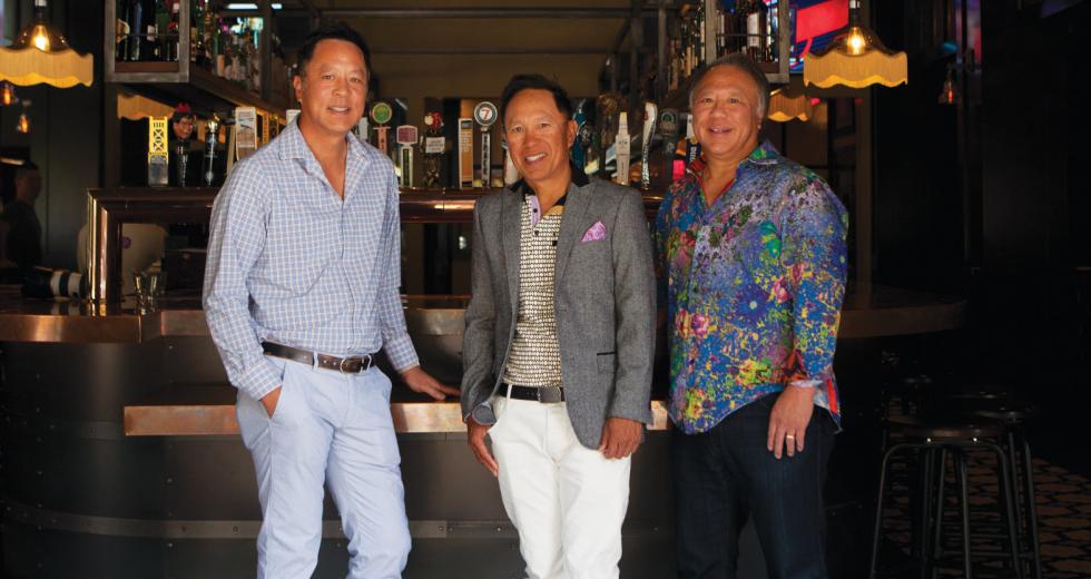 Left to right: Alan, Mason and Curtis Wong own six restaurants in Sacramento.
