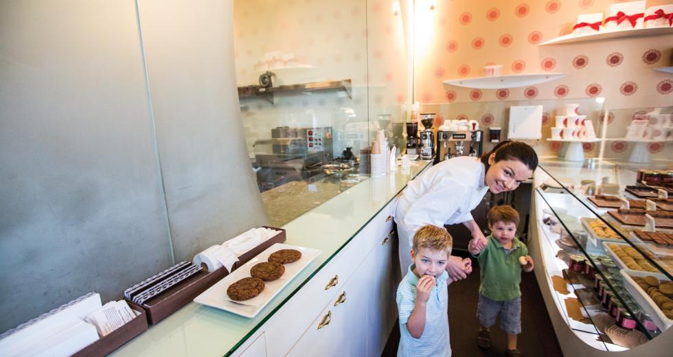 Ginger Hahn found work/life balance by opening her own company, Ginger Elizabeth Chocolates.