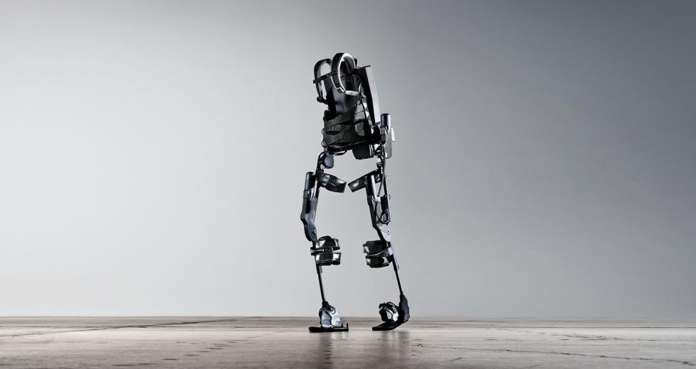 Mechanical equipment like this Ekso Bionic suit, which currently requires users to possess some degree of mobility, could potentially be paired with brain-controlled technology to serve paralyzed users.

(photo courtesy of Eskobionics)