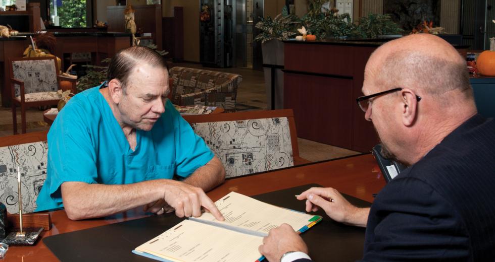 Dr. Mark Gjerde has been managing his business and personal finances with Dan Lawrence, the president of Elk Grove Commerce Bank, a Bank of Stockton branch, since 2007