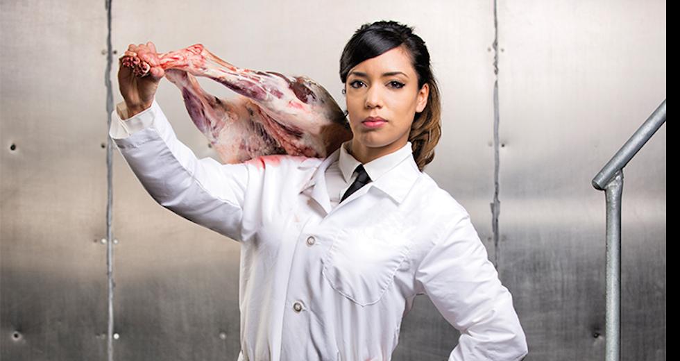 Cindy Garcia of the UC Davis Meat Lab