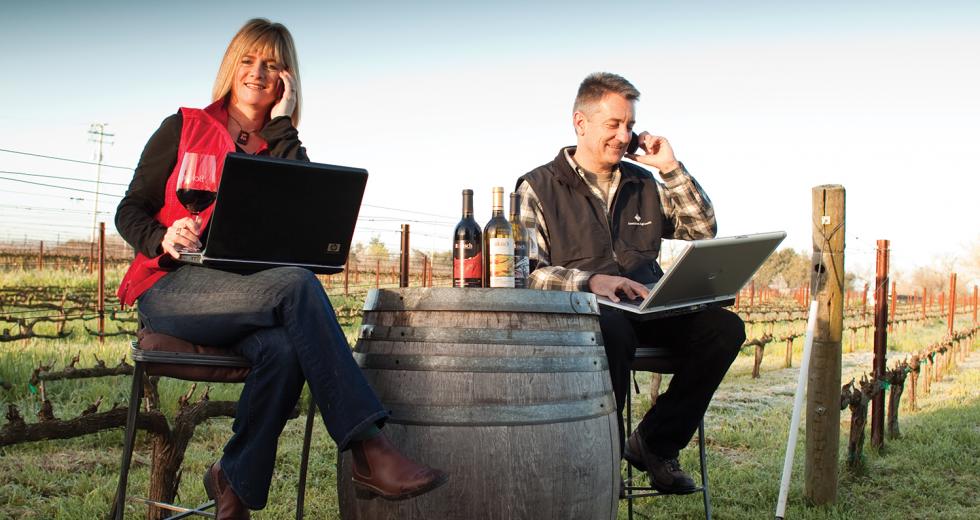Markus and Liz Bokisch, owners, Bokisch Vineyards in Lodi. 