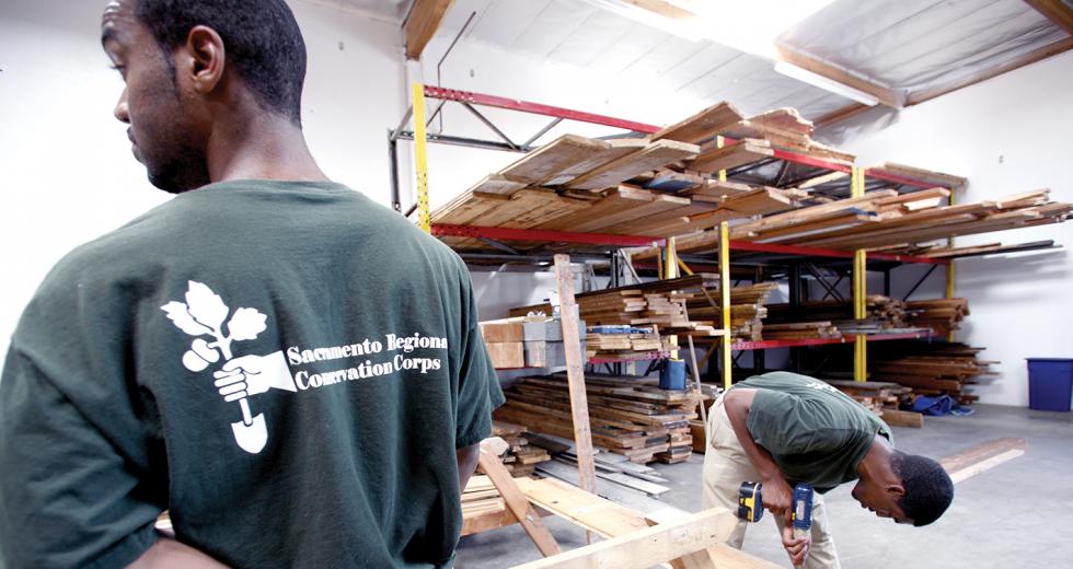 Thomas Nesbit, 21, has turned a corner academically and professionally through his involvement wit Sacramento Regional Conservation Corps. 