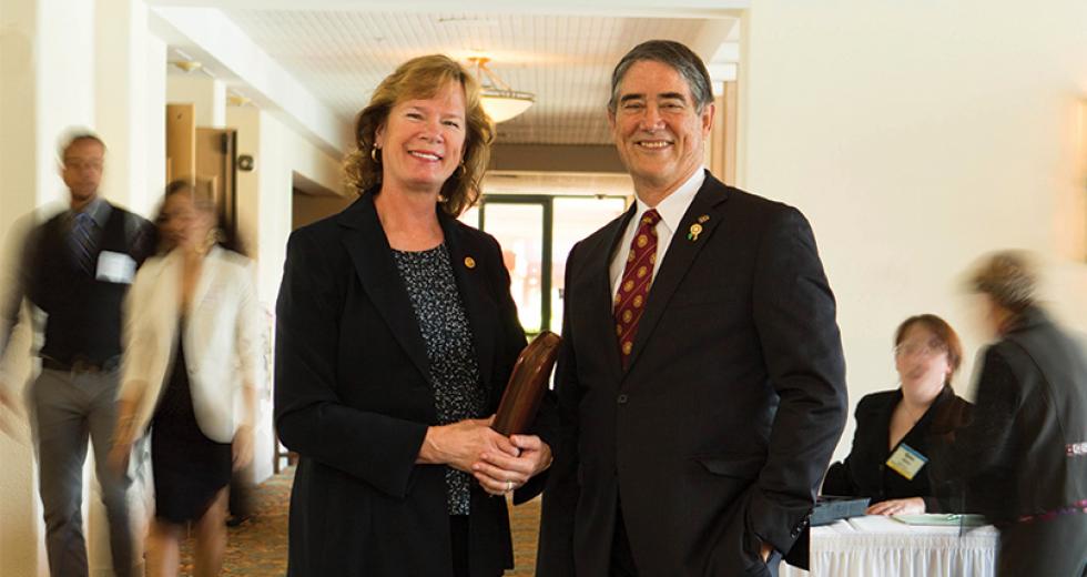 Thom Gilbert, 66, is the current president of the 300+ member Rotary Club of Sacramento, of which he has been a part for 25 years. Gilbert is chairman of the board of Gilbert & Associates Inc., a local firm of CPAs and advisors. Susan Sheridan, 59, recently retired from the Sheridan Law Corp. A 20-year member of the Rotary Club of Sacramento, she is this year’s president elect. She serves on several other regional volunteer boards, including the Girl Scouts of America.