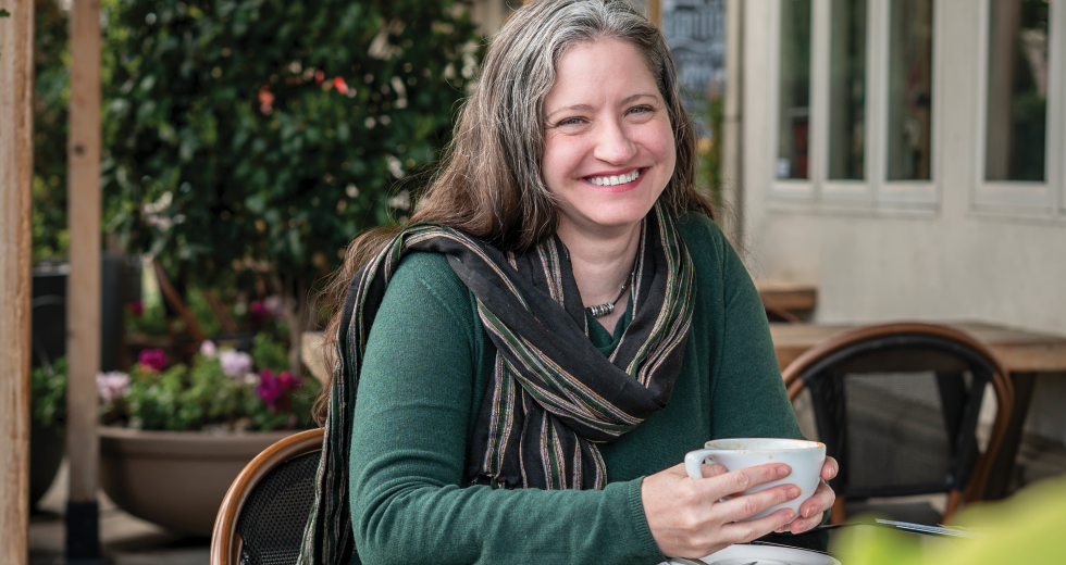 Janine Elliott, associate director for New Venture Resources at Venture Catalyst at UC Davis, organized a pitching workshop in 2018. She was stunned to see the panel of judges, which she recruited, ask different questions of the women than the men. (Photos by Gabriel Teague)