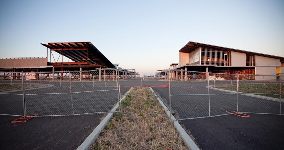 The Elk Grove Promenade began construction in 2007, and the fate of the unfinished project is still unknown. 