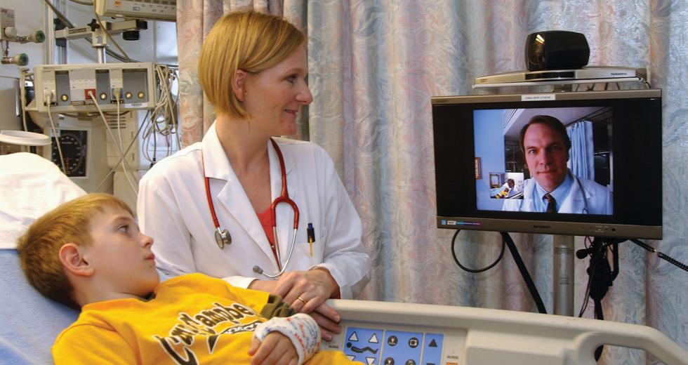 UC Davis medical experts are connecting with at least 75 clinics across the state at any given time. 

(Photo by UC Davis Health System)