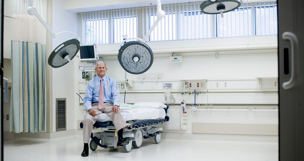 Dr. Michael Chapman and his wife, Betty, donated $1 million to the new Surgery and Emergency Services Pavilion. 