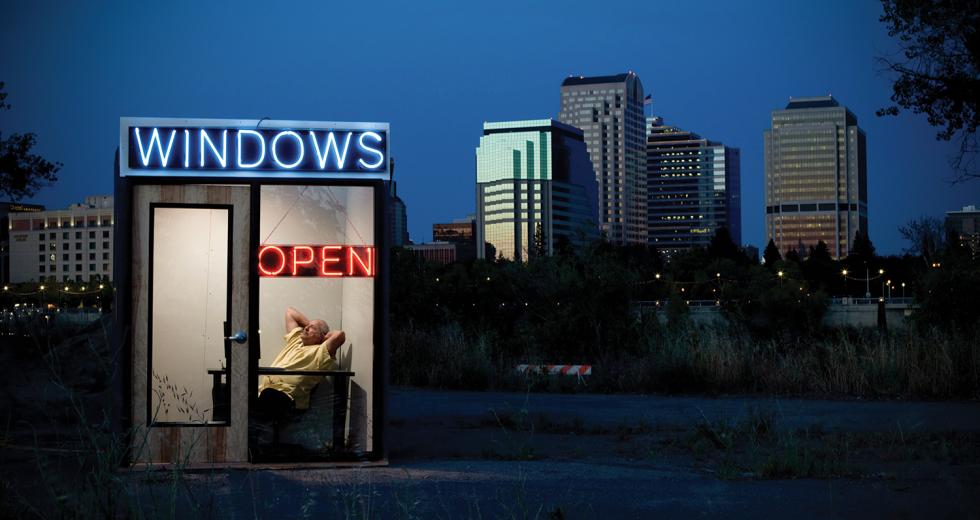 Bob Grandinetti, owner of Halls Window Center, secured a Small Business Administration loan from Five Star Bank to keep his company afloat. 