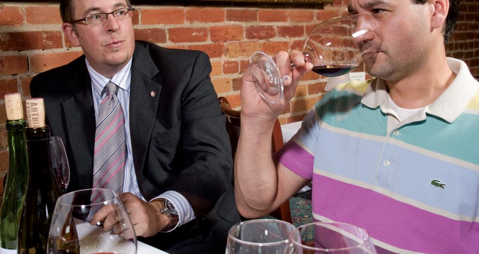 The Firehouse Restaurant sommelier Paul Marsh and wine buyer Richard Macias agree - high alcohol or not, drink what you like